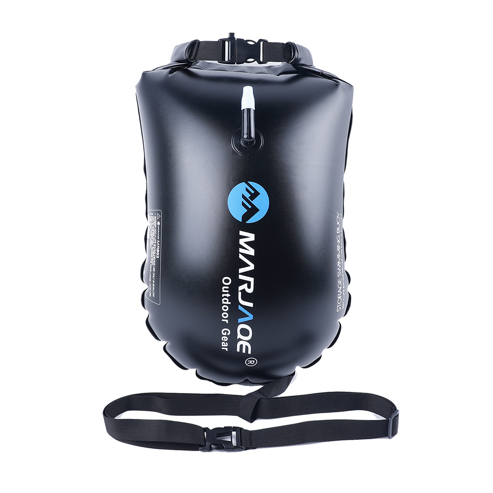 Swim Buoy Open Water - Aufblasbarer offener PVC-Einzel-Airbag, Wassersport-Sicherheitstasche, Schwimmkörper, Rafting-Aufbewahrung,