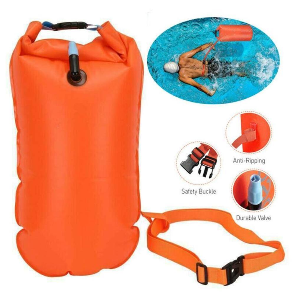 Swim Buoy Open Water - Aufblasbare Schwimmboje zum Ziehen, leichter Schwimm-Luftbeutel