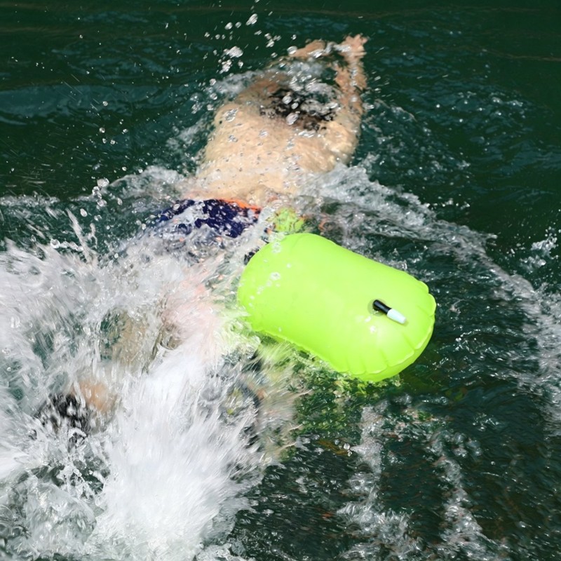 Swim Buoy Open Water - FSTE-Aufblasbare Schwimmbeutel-Schwimmhilfe aus PVC für den