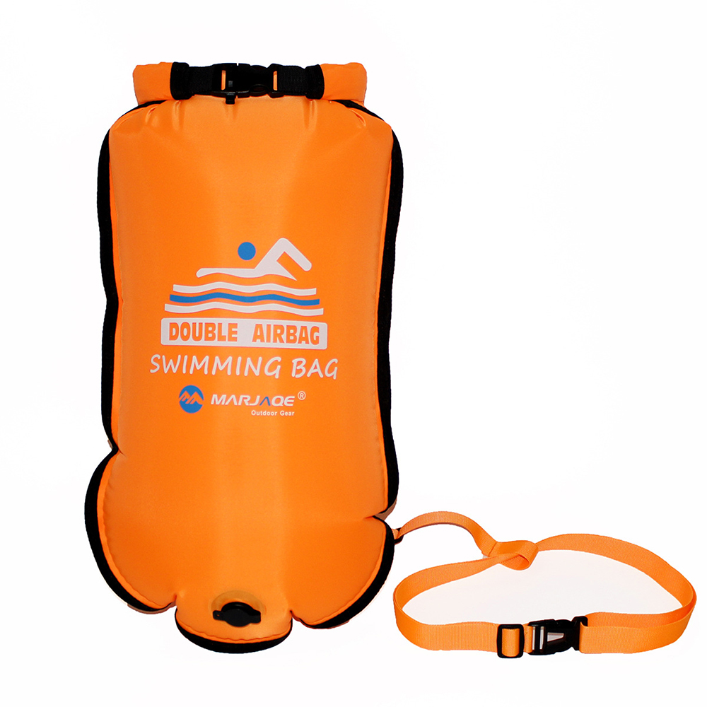 Swim Buoy Open Water - Aufblasbare offene PVC-Schwimm boje, Abschlepp-Schwimm tasche,