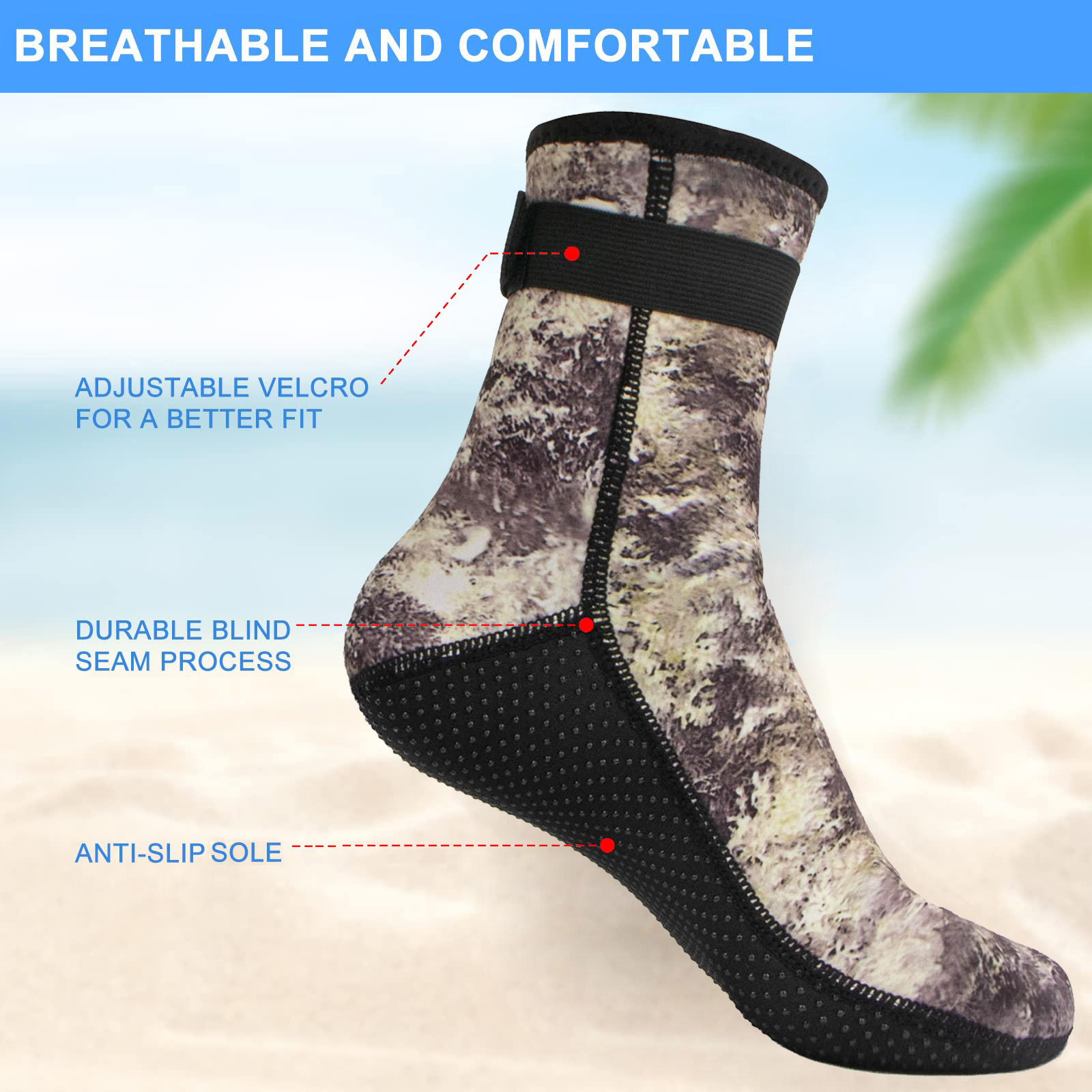 3 mm Neopren-Wassersocken, Tau – Aquatic Sports Shoes Bewertung und Preis