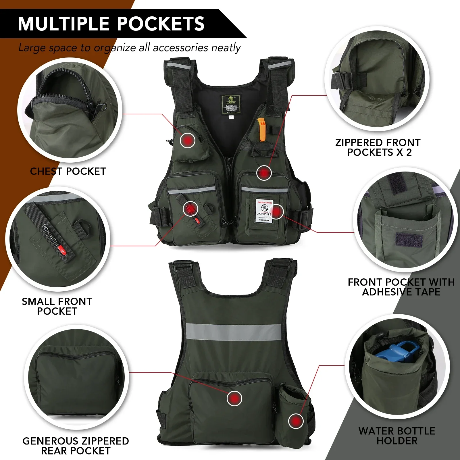 2026 Erwachsenen-Angelweste mi – Life Jacket Buoyancy Bewertung und Preis